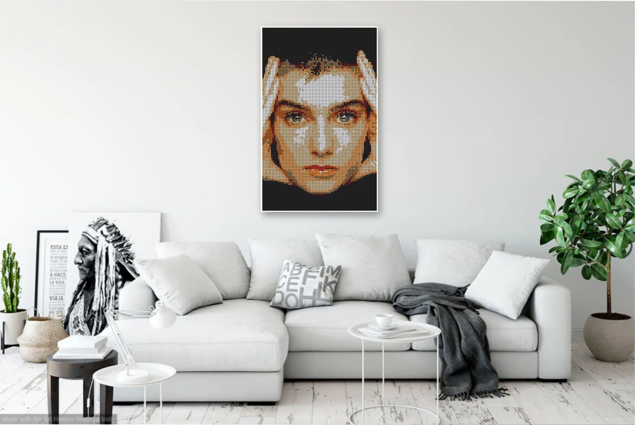 Sinead O'Connor Stunning Pixel Wall Art