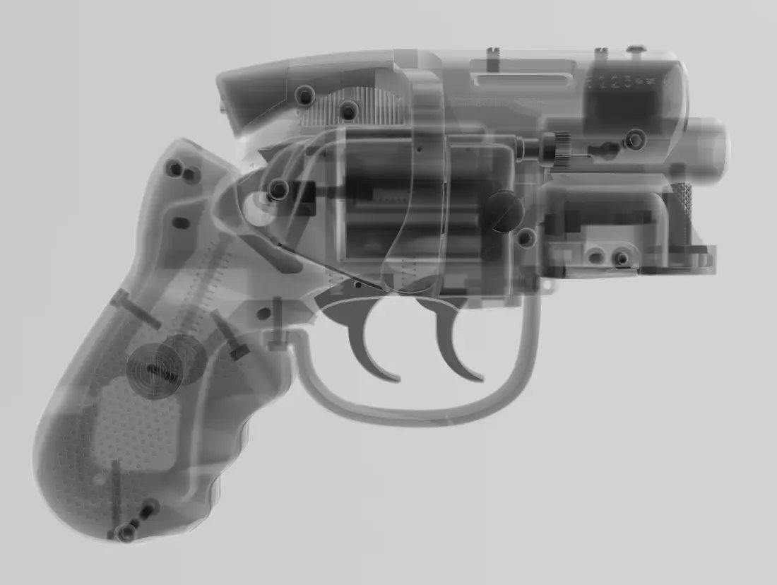 Snub Nosed Version of The Blade Runner Blaster X-Ray View
